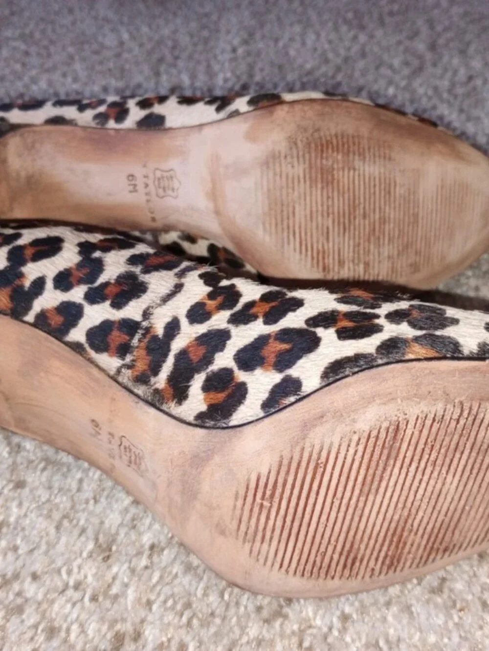 Ann Taylor leopard-print shoes , size 6 M